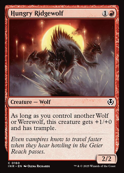 Hungry Ridgewolf - Innistrad Remastered (inr) #160 [Foil] [Foil]
