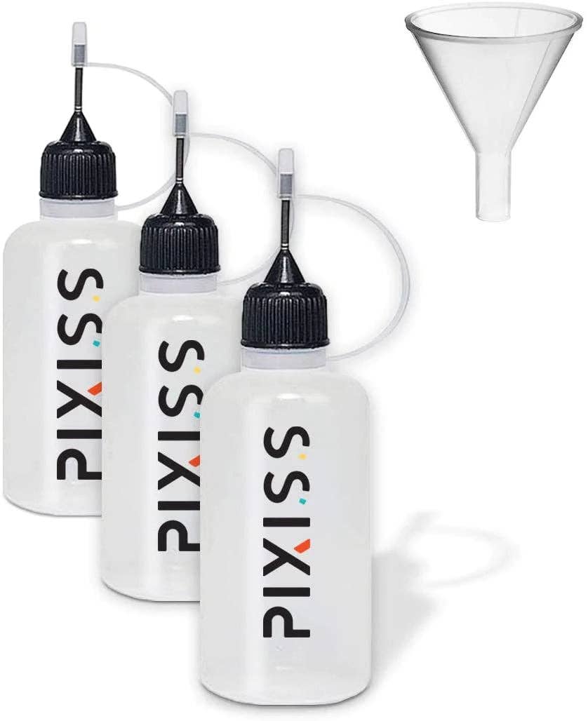 Pixiss - Pixiss Applicator Bottles with Funnel (3 Pack )