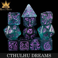 DNDDICEWHOLESALE.COM - Cthulhu Dreams - 11 Dice Set