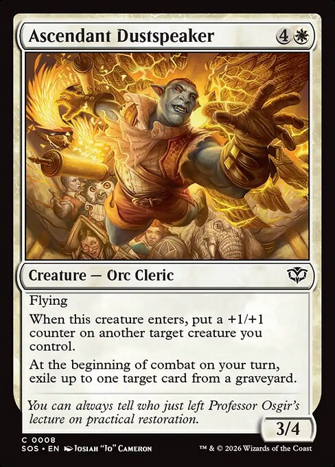 Ascendant Dustspeaker - Secrets of Strixhaven () #8 [Foil] [Foil]