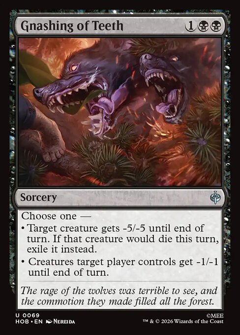 Gnashing of Teeth - The Hobbit (hob) #69 [Foil] [Foil]