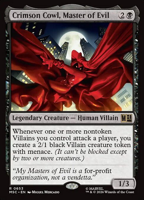 Crimson Cowl, Master of Evil - Marvel Super Heroes Commander () #653