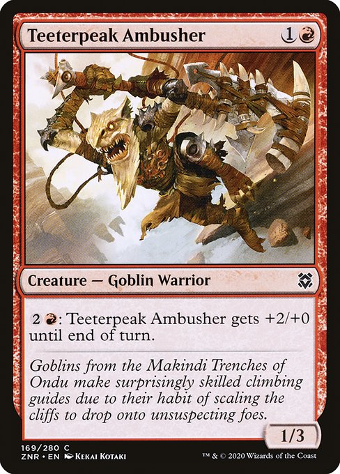 Teeterpeak Ambusher - Zendikar Rising () #169