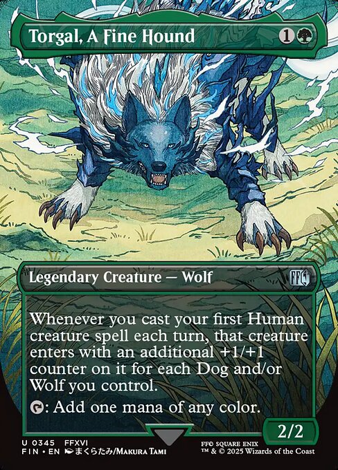 Torgal, A Fine Hound - Final Fantasy (FIN) #345 [Foil] [Foil]