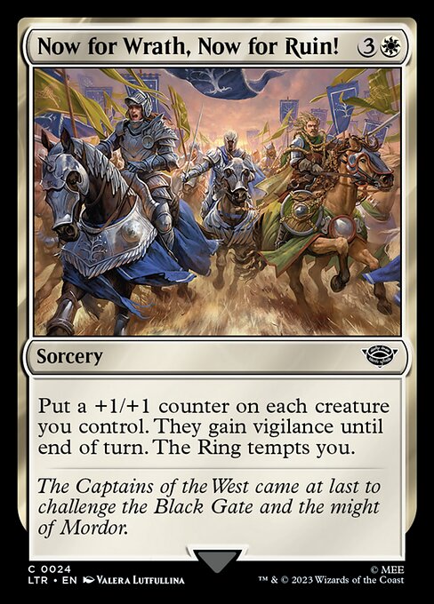 Now for Wrath, Now for Ruin! - The Lord of the Rings: Tales of Middle-earth (ltr) #24 [Foil] [Foil]