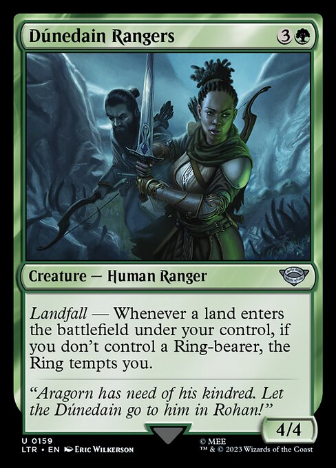Dúnedain Rangers - The Lord of the Rings: Tales of Middle-earth (ltr) #159 [Foil] [Foil]