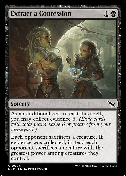 Extract a Confession - Murders at Karlov Manor (MKM) #84 [Foil] [Foil]