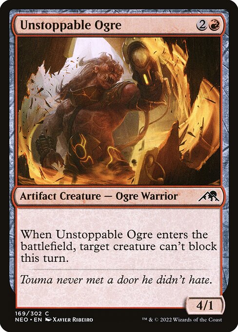Unstoppable Ogre - Kamigawa: Neon Dynasty (NEO) #169 [Foil] [Foil]
