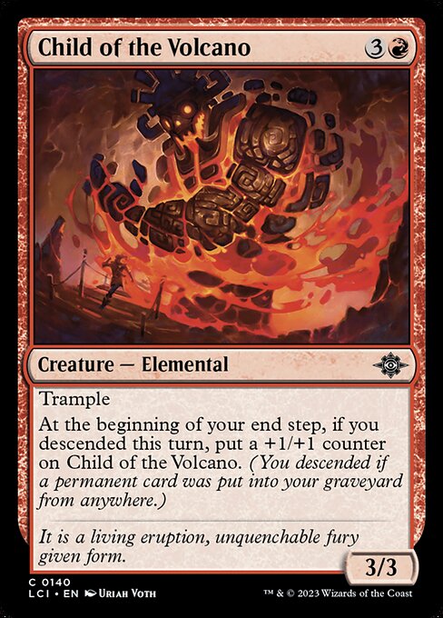 Child of the Volcano - The Lost Caverns of Ixalan (lci) #140 [Foil] [Foil]