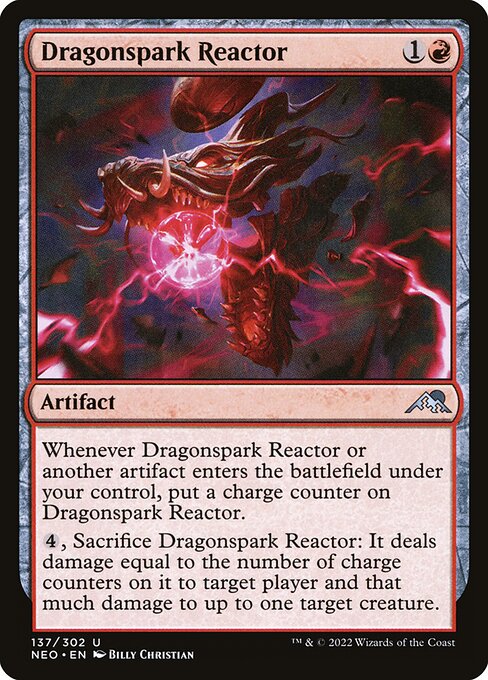 Dragonspark Reactor - Kamigawa: Neon Dynasty (NEO) #137 [Foil] [Foil]