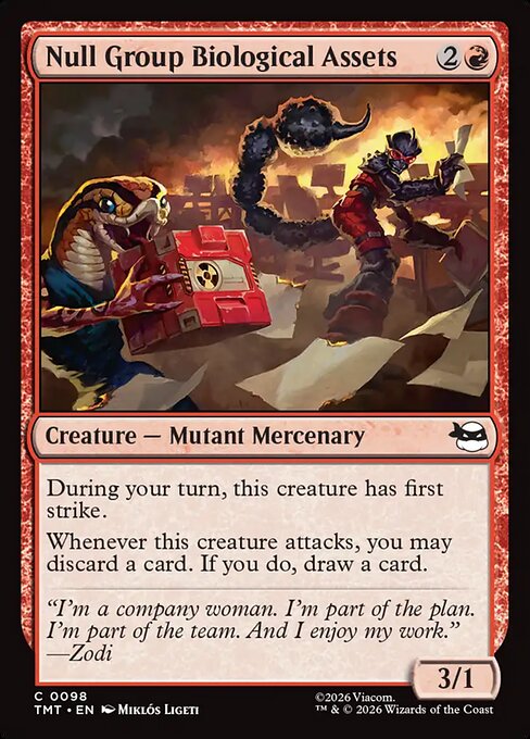 Null Group Biological Assets - Teenage Mutant Ninja Turtles (TMT) #98 [Alt Art] [Foil]