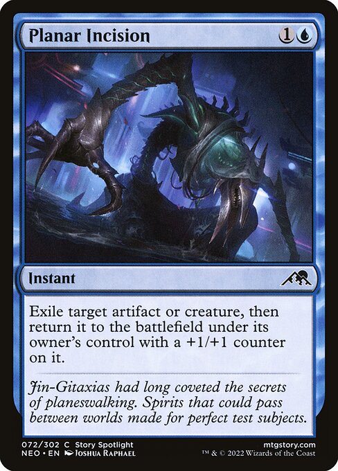 Planar Incision - Kamigawa: Neon Dynasty (NEO) #72 [Foil] [Foil]