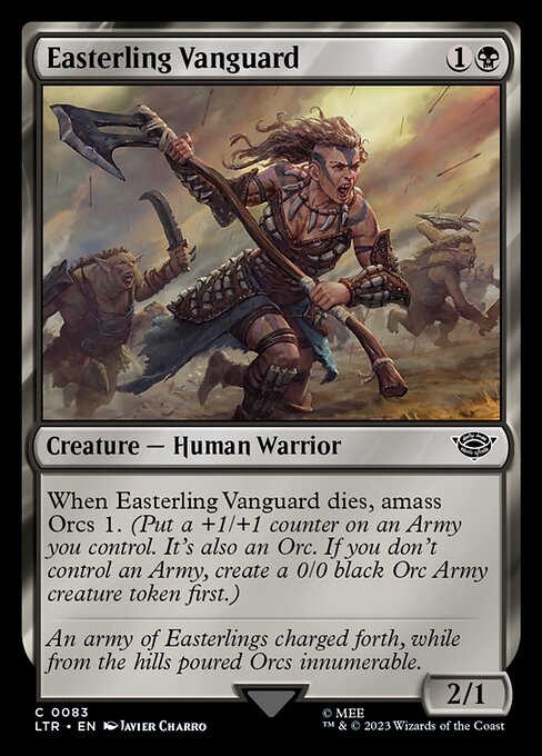 Easterling Vanguard - The Lord of the Rings: Tales of Middle-earth (ltr) #83 [Foil] [Foil]