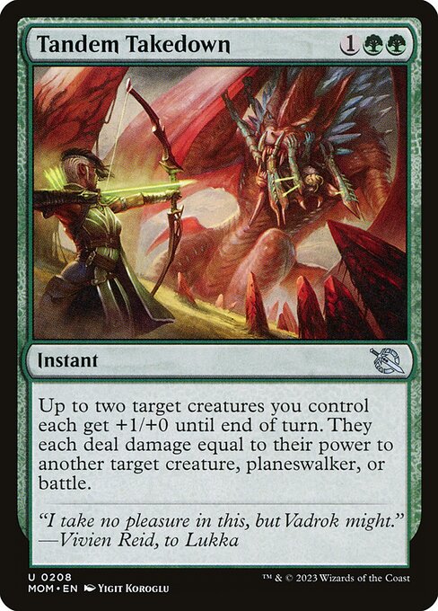 Tandem Takedown - March of the Machine (MOM) #208 [Foil] [Foil]