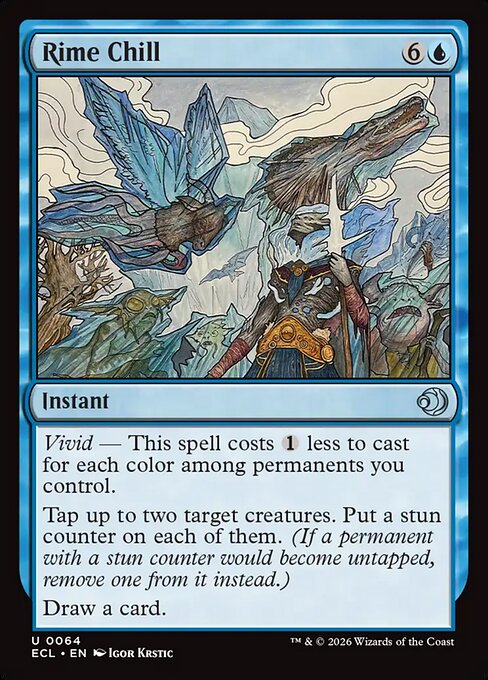Rime Chill - Lorwyn Eclipsed (ecl) #64 [Foil] [Foil]