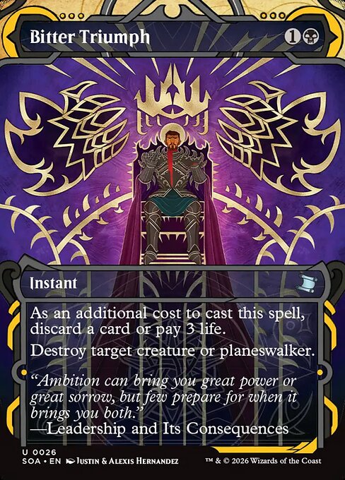 Bitter Triumph - Secrets of Strixhaven Mystical Archive (SOA) #26 [Foil] [Foil]