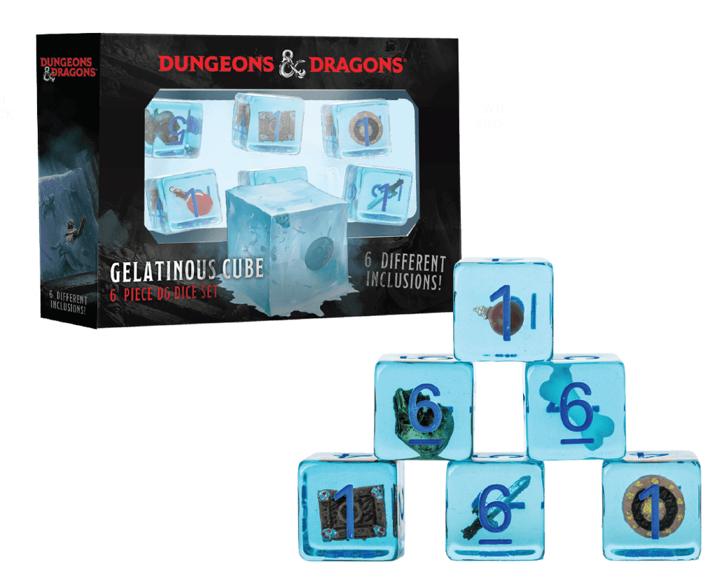 FanRoll by Metallic Dice Games - D&D Gelatinous Cube 6-Pack