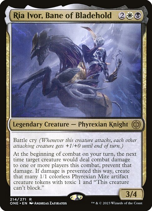 Ria Ivor, Bane of Bladehold - Phyrexia: All Will Be One (ONE) #214 [Foil] [Foil]