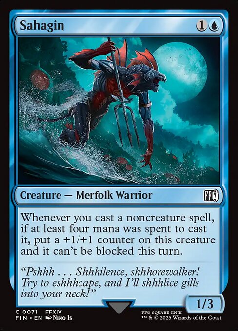 Sahagin - Final Fantasy (FIN) #71 [Foil] [Foil]