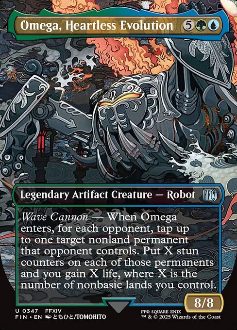 Omega, Heartless Evolution - Final Fantasy (FIN) #347 [Foil] [Foil]