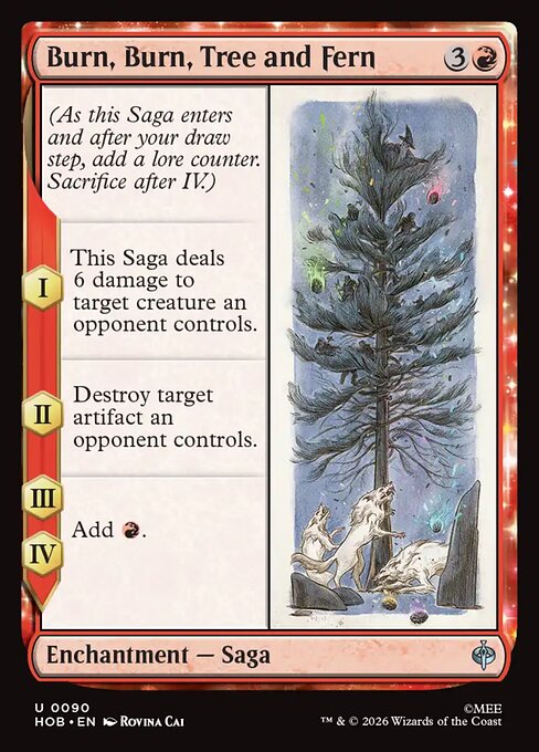 Burn, Burn, Tree and Fern - The Hobbit (hob) #90 [Foil] [Foil]