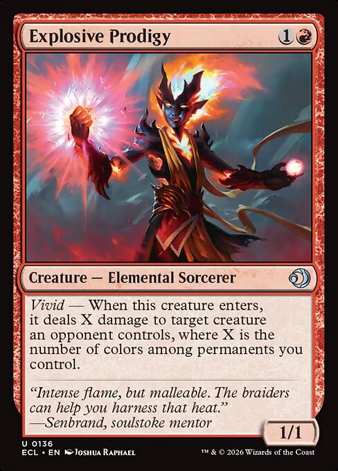 Explosive Prodigy - Lorwyn Eclipsed (ecl) #136 [Foil] [Foil]