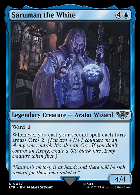 Saruman the White - The Lord of the Rings: Tales of Middle-earth (ltr) #67 [Foil] [Foil]