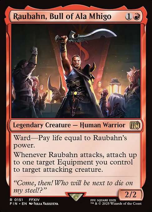 Raubahn, Bull of Ala Mhigo - Final Fantasy (FIN) #151 [Foil] [Foil]