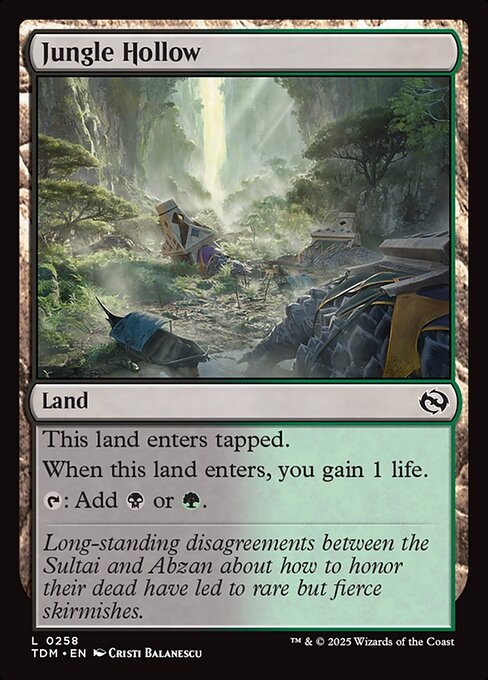 Jungle Hollow - Tarkir: Dragonstorm () #258