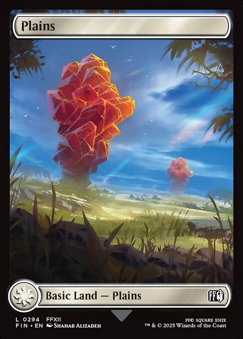 Plains - Final Fantasy (FIN) #294 [Foil] [Foil]
