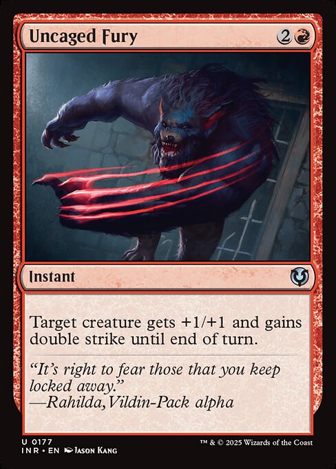 Uncaged Fury - Innistrad Remastered (inr) #177 [Foil] [Foil]