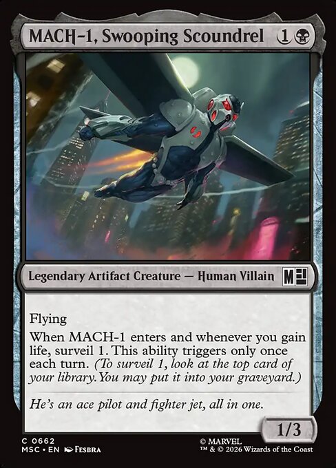 MACH-1, Swooping Scoundrel - Marvel Super Heroes Commander () #662
