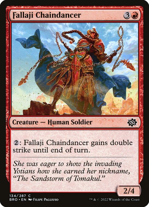 Fallaji Chaindancer - The Brothers' War () #134 [Foil] [Foil]
