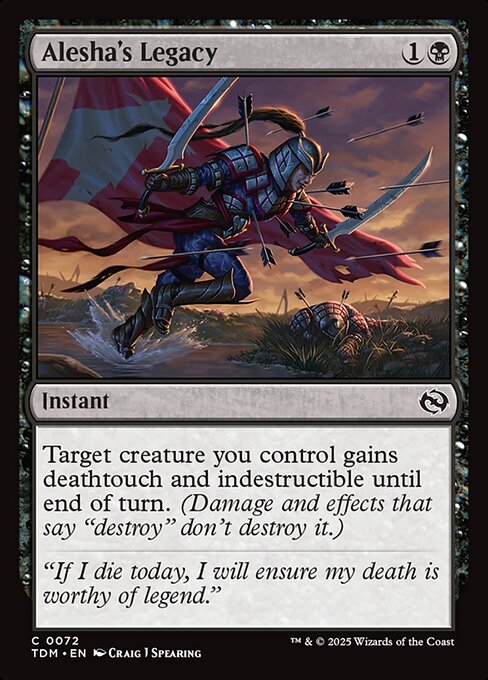 Alesha's Legacy - Tarkir: Dragonstorm () #72 [Foil] [Foil]