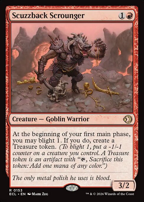 Scuzzback Scrounger - Lorwyn Eclipsed (ecl) #153 [Foil] [Foil]