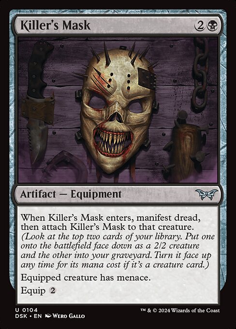 Killer's Mask - Duskmourn: House of Horror (dsk) #104 [Foil] [Foil]