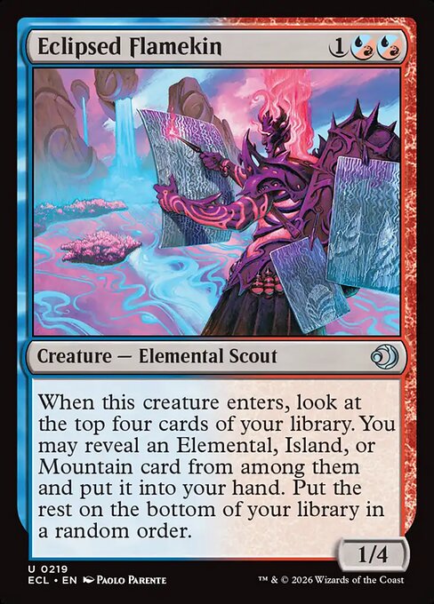 Eclipsed Flamekin - Lorwyn Eclipsed (ecl) #219 [Foil] [Foil]