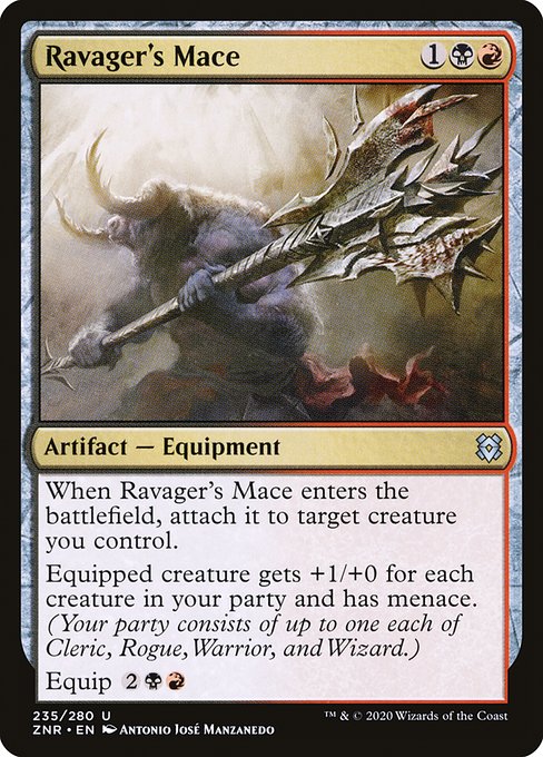 Ravager's Mace - Zendikar Rising () #235