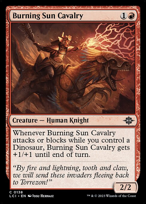 Burning Sun Cavalry - The Lost Caverns of Ixalan (lci) #138