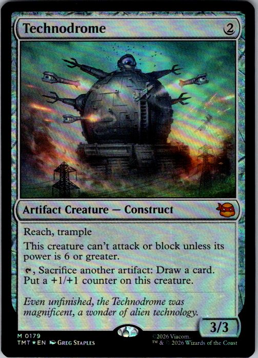 Technodrome [Foil] - Teenage Mutant Ninja Turtles (TMT) #179 [Foil]