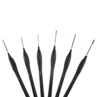 Pixiss - PIXISS Fine Tip Miniature Brushes - 6PC