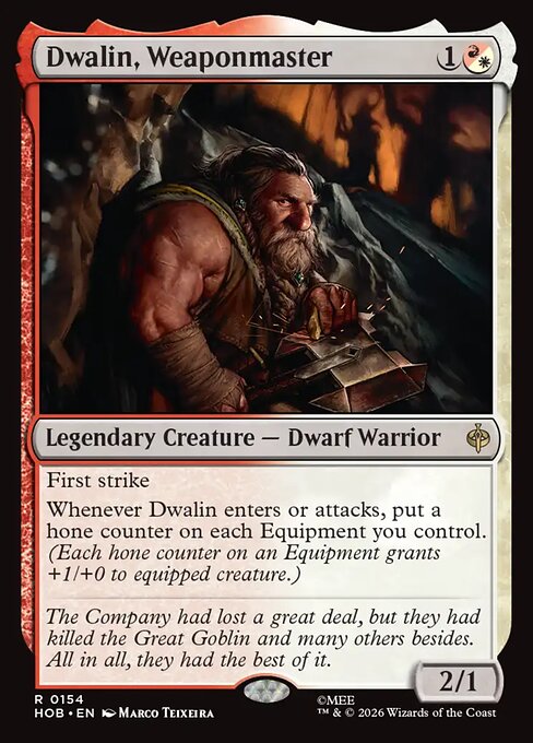 Dwalin, Weaponmaster - The Hobbit (HOB) #154 [Foil] [Foil]
