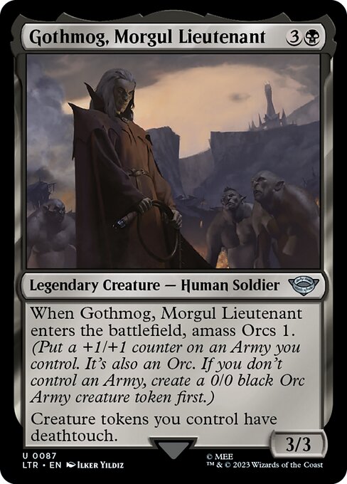 Gothmog, Morgul Lieutenant - The Lord of the Rings: Tales of Middle-earth (ltr) #87 [Foil] [Foil]