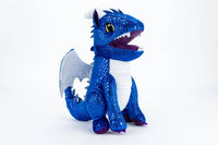 FanRoll by Metallic Dice Games - Dragon Plush Dice Bag: Blue