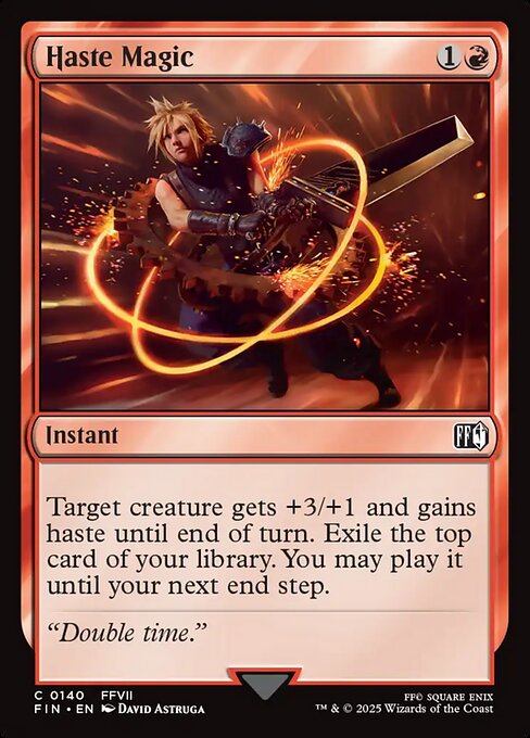 Haste Magic - Final Fantasy (FIN) #140 [Foil] [Foil]