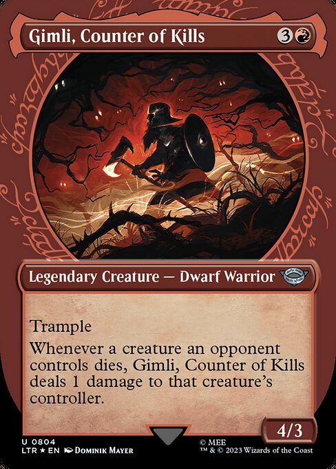 Gimli, Counter of Kills - The Lord of the Rings: Tales of Middle-earth (LTR) #804 [Foil] [Foil]