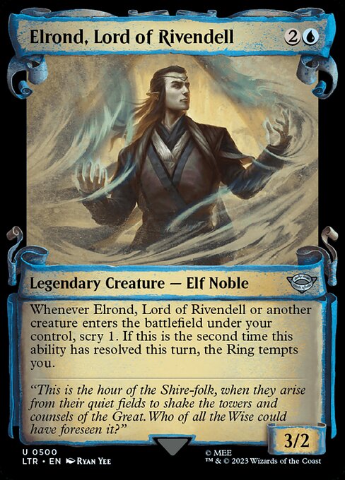 Elrond, Lord of Rivendell - The Lord of the Rings: Tales of Middle-earth (ltr) #500 [Foil] [Foil]
