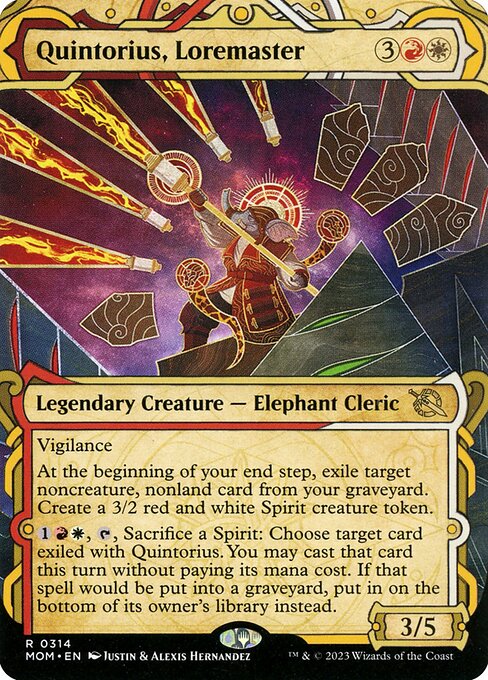 Quintorius, Loremaster - March of the Machine (MOM) #314 [Foil] [Foil]