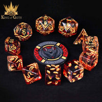 DNDDICEWHOLESALE.COM - Blood Bats & Beyond - 11 Dice Set