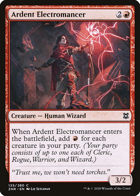 Ardent Electromancer - Zendikar Rising () #135